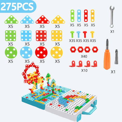 Kids Drill Screw Nut Puzzles Toy