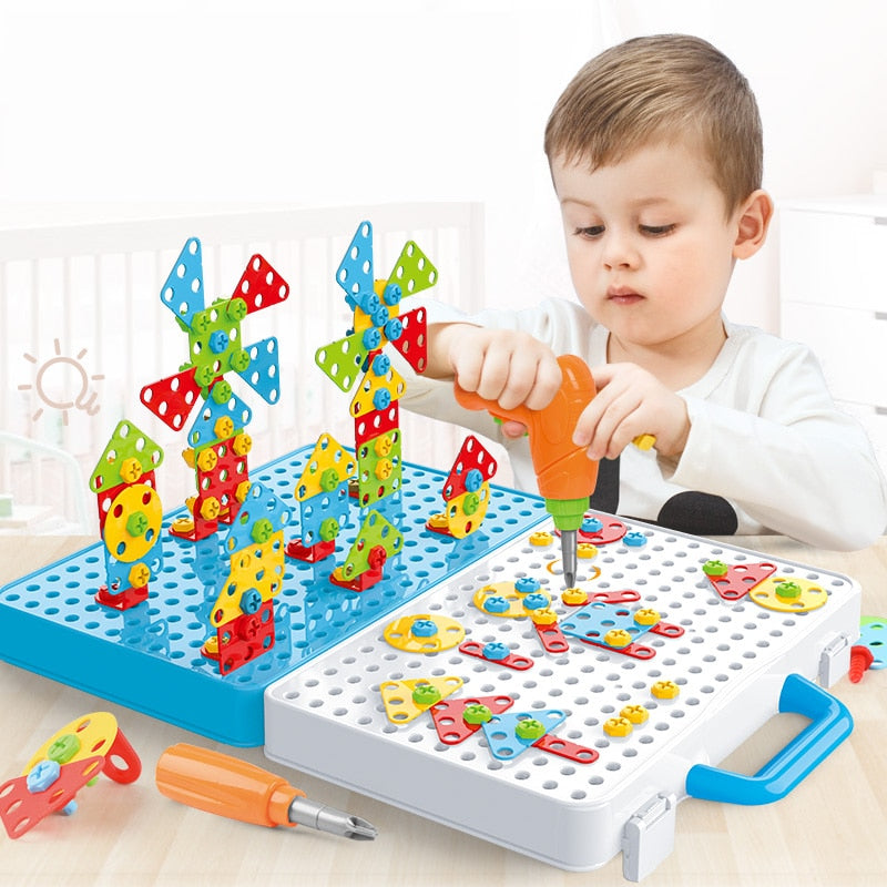 Kids Drill Screw Nut Puzzles Toy