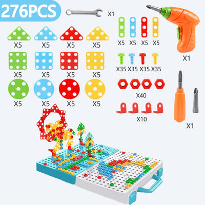 Kids Drill Screw Nut Puzzles Toy