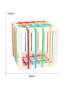 Sensory Cube Toys with Elastic Bands