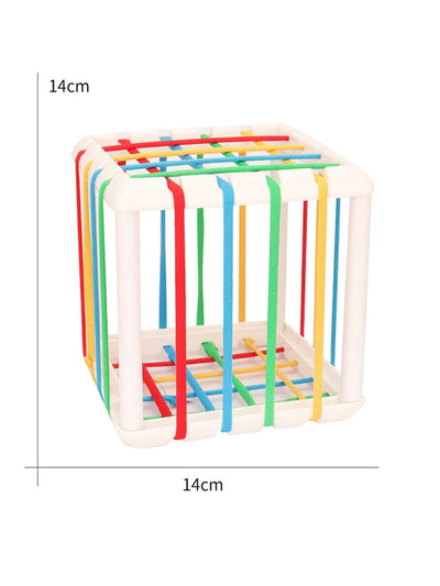 Sensory Cube Toys with Elastic Bands